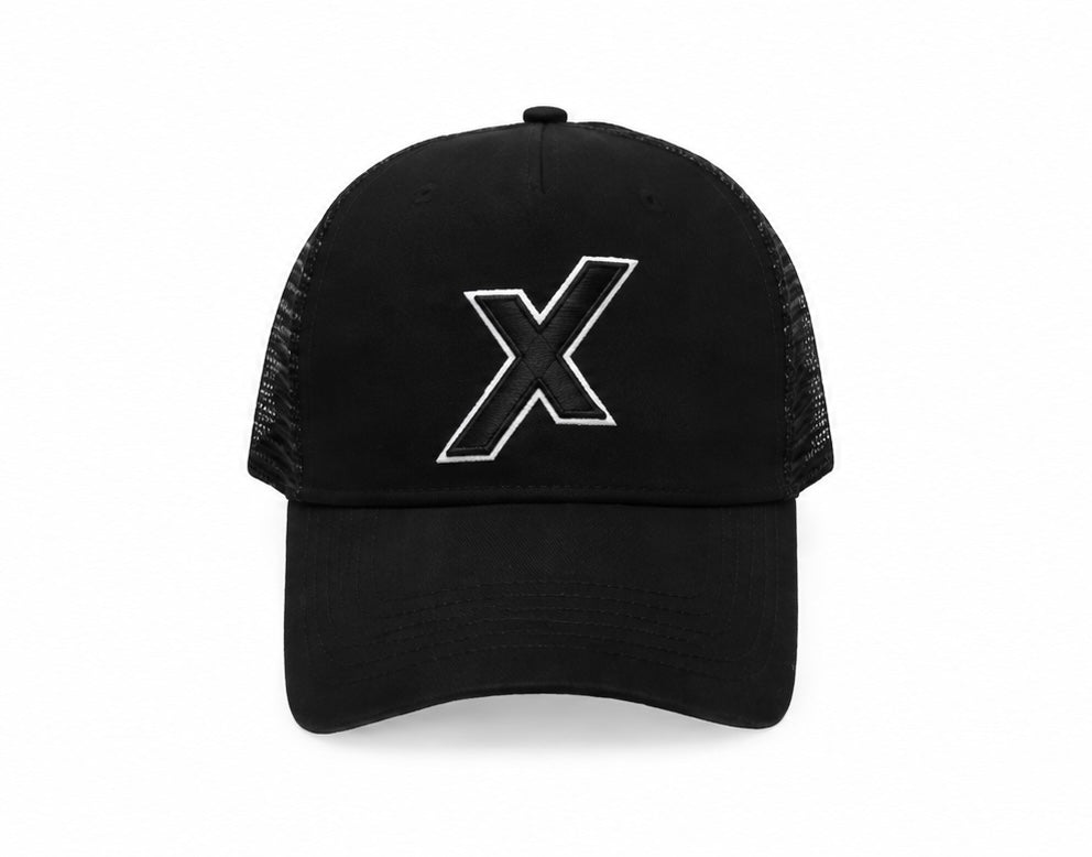 X Peak Hat - Black